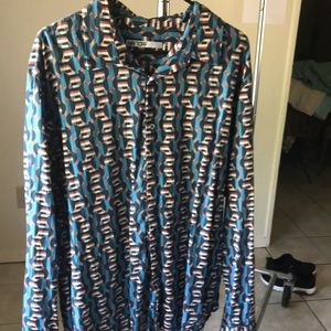 Geometric Mr. Turk button up